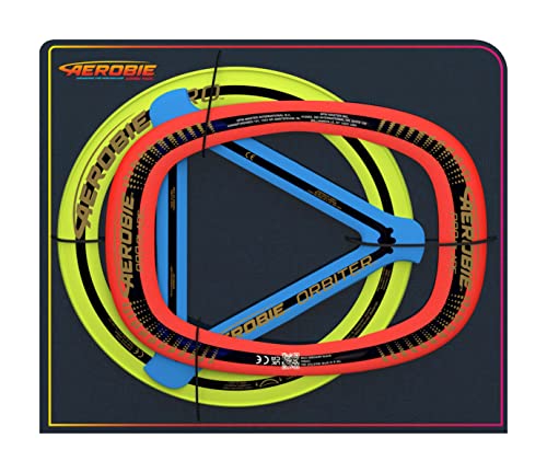 Aerobie 3-Piece Flying Ring Combo Pack with Pro Ring, Orbiter Boomerang, and Pro Blade, Lightweight Kids Toys for Disc Golf & Outdoor Games, Ages 5+ - color: Pro Ring Combo 3-piece