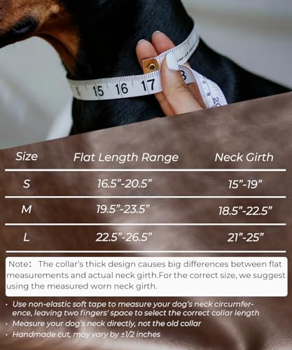 Leather Dog Collar, 2 inches Wide Heavy Duty Genuine Leather Collars, Handmade, Soft, and Luxury, Eye-catching Best Choice for Large and Medium Breed Dogs, Red 15-19 in - color: Red, size: 15-19 in