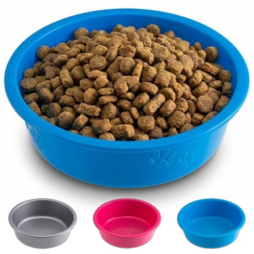 Loving Pets Dolce Luminoso Dog Bowl, Medium, Blue - color: Blue, size: Medium