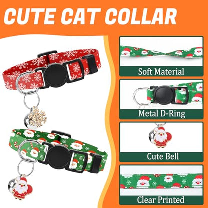 18 Pcs Holiday Cat Collars 4th of July Cat Collars Breakaway with Bell Adjustable Kitten Collar with Plastic Buckle for Holiday Pet Cat Costume,Multicolor - color: Multicolor