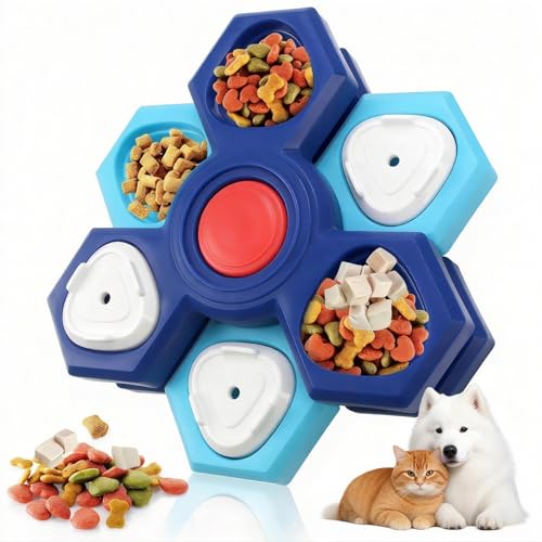 Dog Slow Feeder - Interactive Dog Food Puzzle Toy, Treat Maze Game for Dogs & Cats, Mental Stimulation & Boredom Relief, Adjustable Difficulty Pet Enrichment Toy (Three Layers) - size: three layers