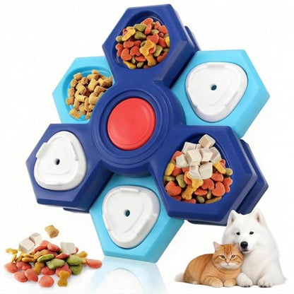 Dog Slow Feeder - Interactive Dog Food Puzzle Toy, Treat Maze Game for Dogs & Cats, Mental Stimulation & Boredom Relief, Adjustable Difficulty Pet Enrichment Toy (Three Layers) - size: three layers