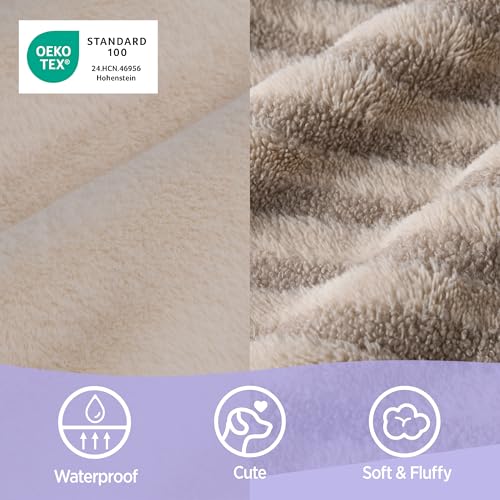 LE SURE Cute Dog Bed Medium Size Dog, Orthopedic Waterproof Medium Pet Beds with Sides, High Back Non-Slip Bottom and Egg-Crate Foam Pet Couch Sofa with Washable Removable Cover, Hazel - color: Hazel, size: 28.0"l X 23.0"w X 6.5"th