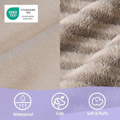 LE SURE Cute Dog Bed Medium Size Dog, Orthopedic Waterproof Medium Pet Beds with Sides, High Back Non-Slip Bottom and Egg-Crate Foam Pet Couch Sofa with Washable Removable Cover, Hazel - color: Hazel, size: 28.0"l X 23.0"w X 6.5"th