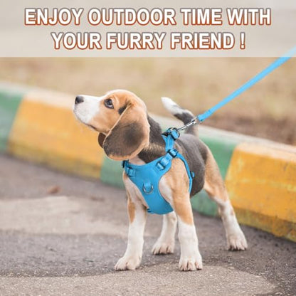 BARKBAY Dog Harness, Reflective Adjustable Puppy No Pull Harness, Breathable Soft, Blue, XXS - color: Blue, size: XX-Small
