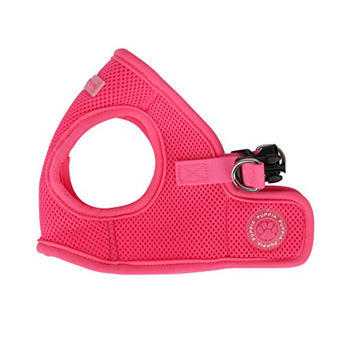 Puppia Neon Soft Vest Harness Step-in No Choke No Pull Walking Training for Small and Medium Dog, Pink, X-Small - color: Pink, size: X-Small, style: Neon Soft Vest Harnes