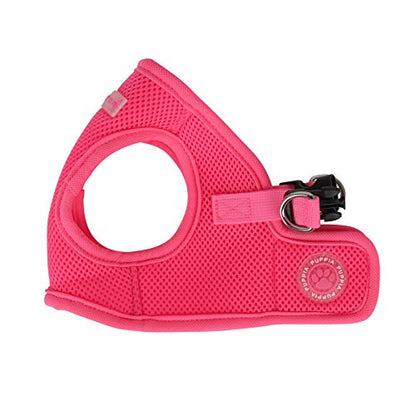 Puppia Neon Soft Vest Harness Step-in No Choke No Pull Walking Training for Small and Medium Dog, Pink, X-Large - color: Pink, size: X-Large, style: Neon Soft Vest Harnes