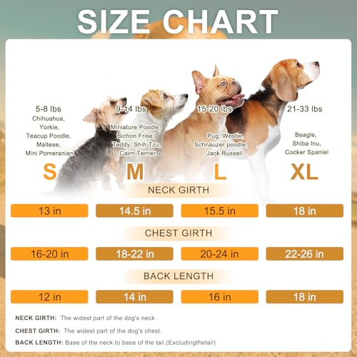 BEAUTYZOO Dog Raincoat for Small Medium Dogs Puppy,Waterproof Dog Rain Jacket with Harness Built-in & Detachable Hood, Zip Up Pet Rain Coat,Reflective Windproof Full Body Coverage Poncho for Rain Snow - size: S(Back 12", Chest 17.5", Neck 12")