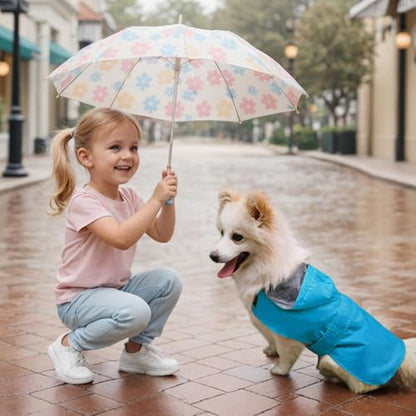 Dog Raincoat Dog Rain Jacket Poncho Waterproof Pet Rain Suit Double-Layered Breathable Lining Hooded Leash Hole Adjustable Puppy Small Medium Dogs,Blue,M,Back Length 8.5-10.5 inches - color: Blue, size: M:Back Length 8.5-10.5"