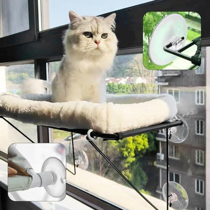 4 Pcs Thick Suction Cup Cat Perches - Classic Style Window Hammock Replacement for Cat Window Seat