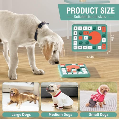 Dog Puzzle Toys, Treat Dispensing Dog Enrichment Toys for IQ Training and Brain Stimulation, Interactive Mentally Stimulating Toys as Gifts for Puppies, Cats, Dogs (L-Level 4) - color: L-Level 4