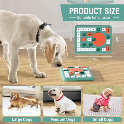 Dog Puzzle Toys, Treat Dispensing Dog Enrichment Toys for IQ Training and Brain Stimulation, Interactive Mentally Stimulating Toys as Gifts for Puppies, Cats, Dogs (L-Level 4) - color: L-Level 4