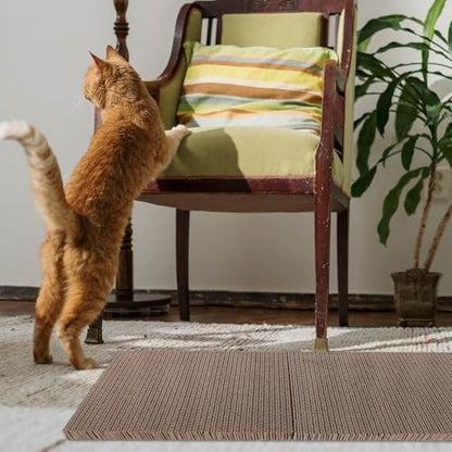 2pcs Replaceable Cat Scratcher Cardboard Refill High-Density Corrugated Cat Scratch Mat 29x20x3cm for Claw Grinding and Play