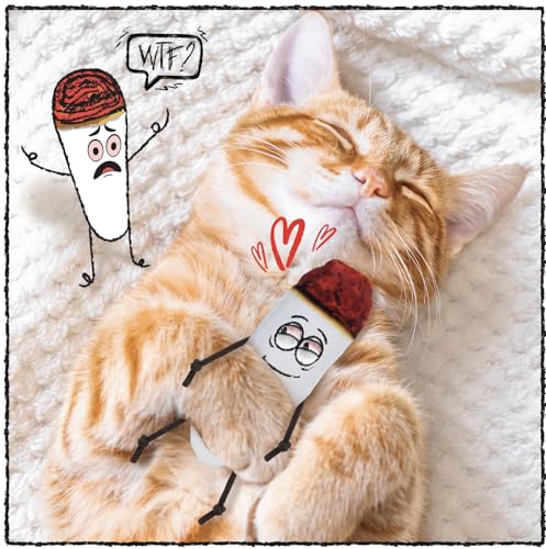 LIT LABS Kittie Doobs Adventure Toys - Funny Catnip Joints for Cats with Dried and Organic High Potency Catnip - Love Theme - style: Love