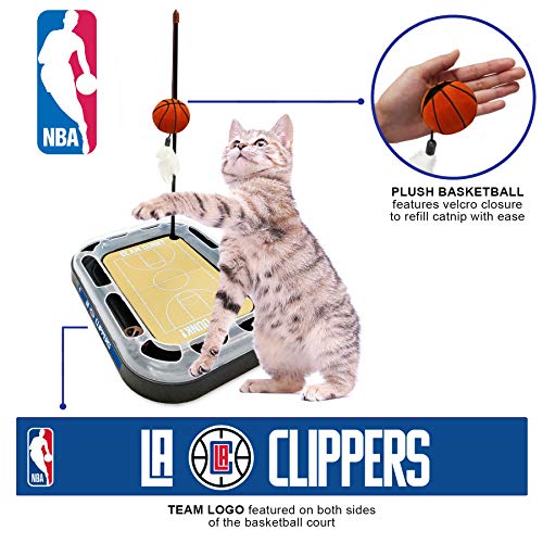 LA Clippers Basketball Cat Scratcher Toy - color: LA Clippers