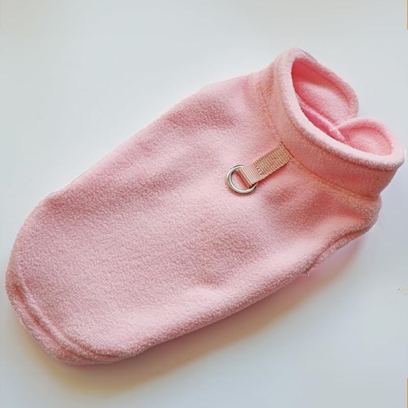 JACKO & CO - Fleece Vest Dog Sweater with Leash Ring - Soft, Warm & Lightweight Pullover Coat for Small & Medium Dogs, Puppies & Cats - Cozy Fall/Winter/Spring Pet Jacket (Pink Lemonade, XS 2-4lbs) - color: Pink Lemonade, size: XS (2-4lbs)