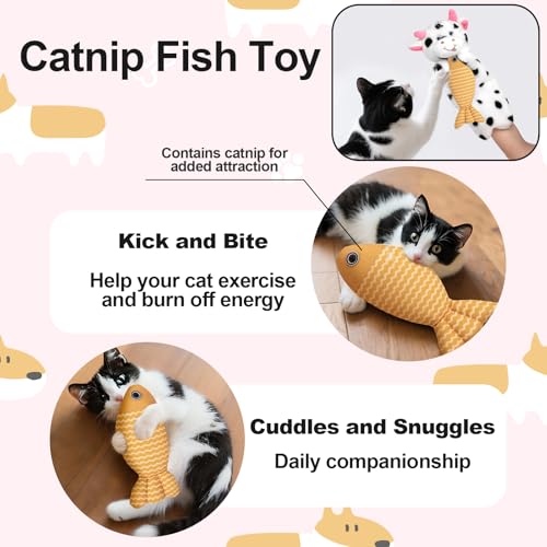 Cat Toys, Flapping Bird Cat Toy(No Flying), Interactive Catnip Toy with Catnip Bags, Chirping Noise Enrichment Moving Wings Dog Cat Kitten Toys, Flappy Flying Pets Toy for Indoor(Oriole) (C3) - color: C3