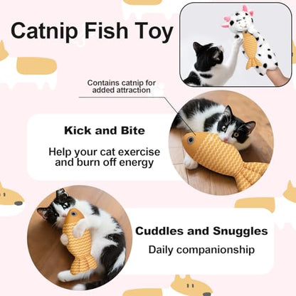 Cat Toys, Flapping Bird Cat Toy(No Flying), Interactive Catnip Toy with Catnip Bags, Chirping Noise Enrichment Moving Wings Dog Cat Kitten Toys, Flappy Flying Pets Toy for Indoor(Oriole) (C3) - color: C3