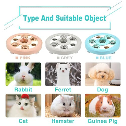 kathson Bunny Enrichment Toys Treat Dispenser Rats Foraging Toy Small Animal Interactive Puzzle ToysBoredom Breaker for Hamster Mouse Ferret Cat Dog - color: Pink