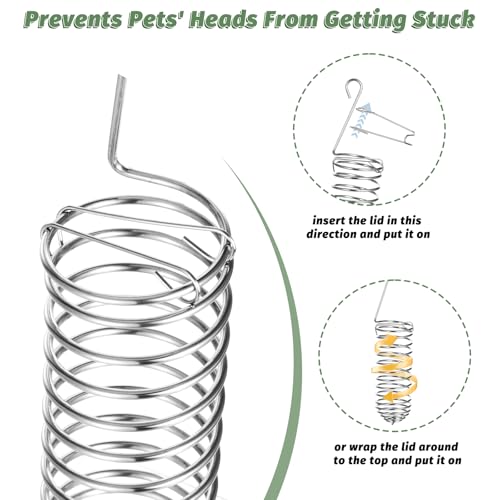 2Pcs Rat Enrichment Toys Stainless Steel Bird Food Holder Rat Parrot Foraging Toy Hanging Rodent Toy Fruit Vegetable Holder Puzzle Toy Slow Feeder Parakeet Foraging Mice Cage Accessories