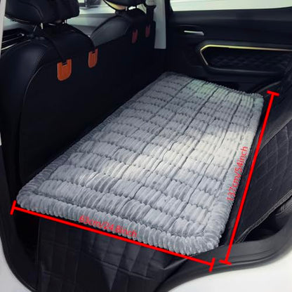 Dog Bed for Car, Backseat Pet Bed Mat, Dog Seat Cover for Car Back Seat, Non-Slip Travel Pet Mat, Fit for Backseat Extenders and Seat Covers (Bluegrey, 24.8x54inch) - color: Bluegrey