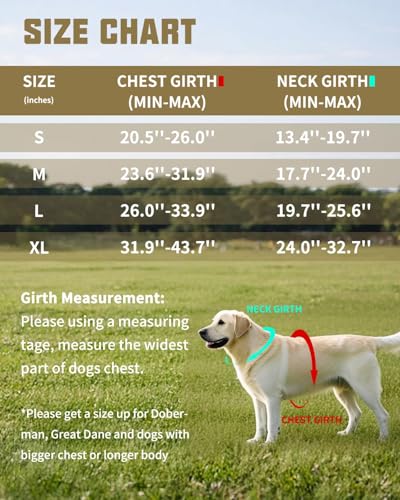 AUROTH Dog Harness and Leash Set, Soft Padded Service Dog Vest with 5.25FT Dog Leash, No Choke, Easy On Pet Vest, Adjustable Reflective No Pull Dog Harness for Large Dogs, Easy Walking and Training - color: Desert Camo, size: Large