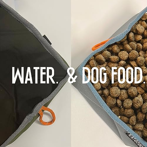 Travel Dog Bowls, 2 Pack 60oz Collapsible Dog Bowls, Portable Food and Water Bowls for Walking, Camping, and Traveling, Suitable for Food and Water