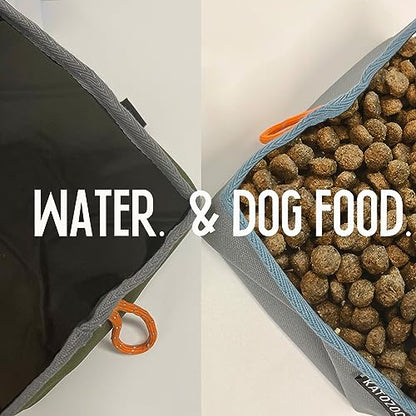 Travel Dog Bowls, 2 Pack 60oz Collapsible Dog Bowls, Portable Food and Water Bowls for Walking, Camping, and Traveling, Suitable for Food and Water
