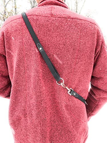 Regal Dog Products Waterproof Leash – 5 ft. Black Dog Leash with Easy to Use Collar Hook, Lightweight, and Proof Training Pet Lead with Vinyl-Coated Webbing for Small, Medium, Large, or XL Dogs - color: Black