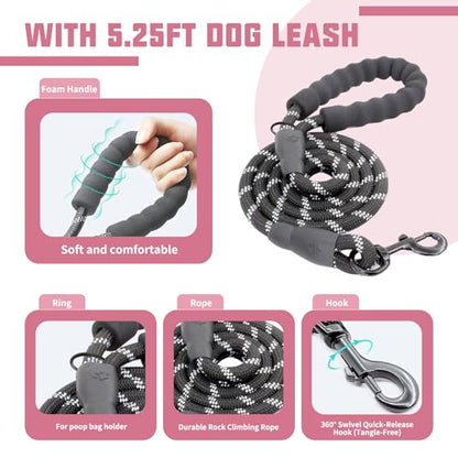 AUROTH Dog Harness and Leash Set, Soft Padded Service Dog Vest with 5.25FT Dog Leash, No Choke, Easy On Pet Vest, Adjustable Reflective No Pull Dog Harness Small Sized Dog, Easy Walking and Training - color: Pink, size: Small