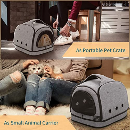 Petsfit Dog Travel Crate Small Design, Soft Sided Small Dog Kennel & Cat Kennel, Fit for Approved Travel, Camping, Outdoor Use