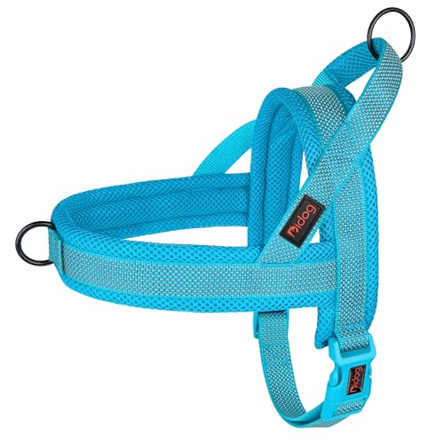 Didog No Pull Dog Harness with Breathable Mesh Padded, Full Reflective & Quick Fit Adjustable Vest Harness, Easy for Training Walking for Small & Medium and Large Dogs (Blue, S:Chest 18-22") - color: Blue-2, size: S: Chest 18-22", Fit 19-29 lbs