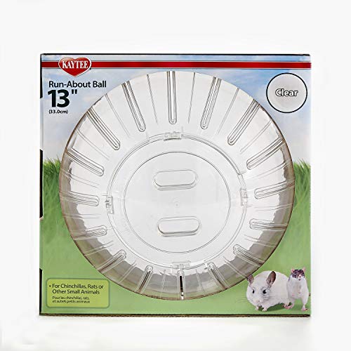 Kaytee 13" Clear Run-About Exercise Ball For Pet Rats & Chinchillas - color: Clear, size: 13"