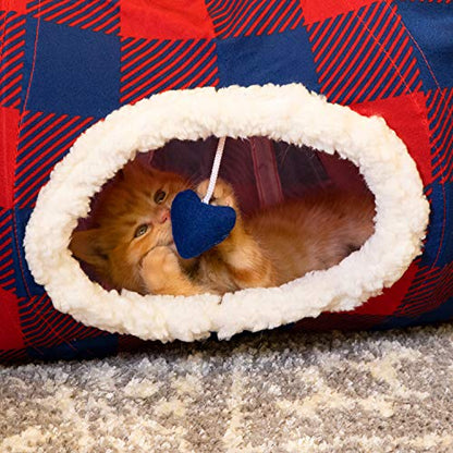 Plaid Tunnel Bed - color: Plaid