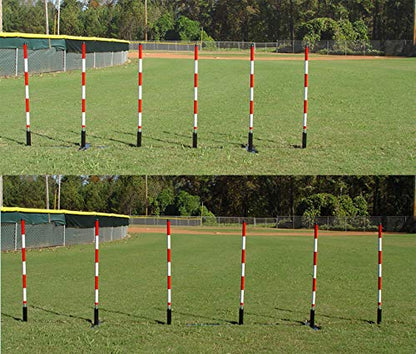 DogSport Dog Agility Weave Poles with Adjustable Spacing (Black) - size: 6 Poles