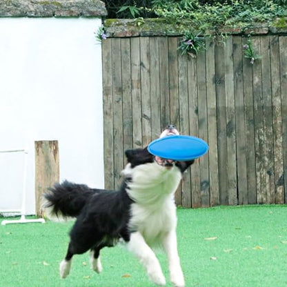 Rubber Flying Discs for Dog Outdoor Exercise Pet Toy with Nonslip Texture Mental