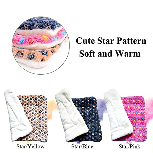 FJWYSANGU Pet Blanket Premium Fluffy Flannel Cushion Soft and Warm Mat for Dogs Cats(Star/Pink,X-Large) - color: Star/Pink, size: X-Large