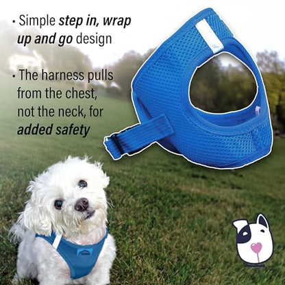 Doggie Design Dog Harness - No Choke Dog Harness, Dog Vest, Mesh Polyester, Pet Harness, Simple Step in and Go Design, Harness for Dog - Cobalt Blue, XS - color: Cobalt Blue, size: X-Small