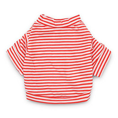 Dog Clothes Pet Striped T-Shirt Plain Puppy Apparel for Small Dogs, Large, Pack of 3 - size: Large (8.8lb-13.2lb)