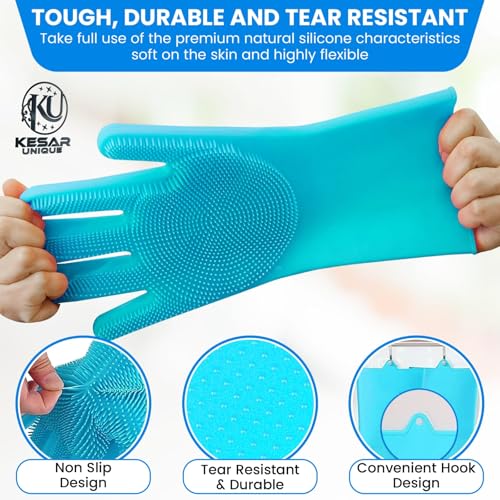 8PCS Pet Grooming & Bathing Kit for Dogs & Cats, Dog Bathing Supplies with Silicone Dog Washing Gloves, Dog Shampoo Brush, Dog Bath Brush Pet Grooming Tools for Shedding, Cleaning & Massage