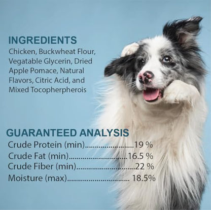 Soft & Chewy Training Treats for Dogs, Bite Size Reward Treats for Training & Positive Reinforcement, Grain Free Treats Made with Real Chicken, Flame Roasted Chicken Flavor, 3 Pack (4 oz Each) - size: 4 Ounce (Pack of 3)