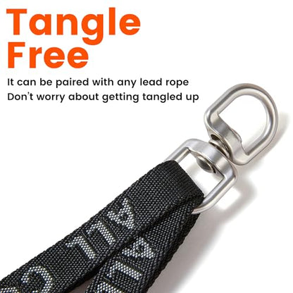 Double Dog Leash, No Tangle 360° Swivel, Adjustable Two Padded Handles, Double Clip Dog Leash Coupler Splitter Breeds (Mint Green, 4/5'' x 0.9 FT, Std) - color: MintGreen, size: Std M/L