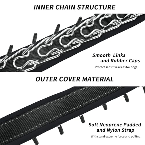 Martingale No Pull Dog Collar - Heavy Duty Nylon with Buckle, Adjustable Anti Pull Reflective Slip Collar for Large Medium Small Dog Training Walking L Black - color: Black Black, size: L (19"-26" Neck, 1.5" Wide)