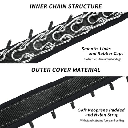 Heavy Duty Nylon No Pull Dog Collar with Buckle, Adjustable Anti Pull Reflective Slip Collar for Large Medium Small Dogs - M Black - color: Black Black, size: M (15"-23" Neck, 1.5" Wide)