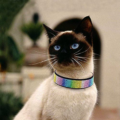 Rhinestone Bling Leather Dog Collar and Leash Set, Cute Dazzling Sparkling Soft Velvet Dog Cat Collar Crystal Diamond Puppy Collar (XS, Black2) - color: Black2, size: XS