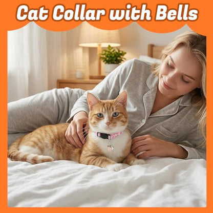 18 Pcs Breakaway Cat Collars with Bells Fruit Pendants Adjustable Fruit Cat Collars Safety Kitten Collar with Bell for Girl Boy Cats - color: Fruit