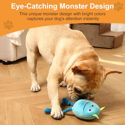 lilfrd Dog Toys for Small Dogs - 2 Pack Squeaky Rope Plush Dog Toys for Small and Medium Breed, Puppy Toys to Keep Them Busy - style: Monster