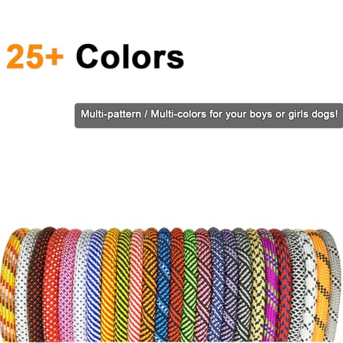 Heavy Duty Rope Dog Leash, 3/4/5/6/7/8/10/12/15/20/30 FT Nylon Pet Leash, Soft Padded Handle Thick Lead Leashes for Large Medium Dogs (Black, 1/2" * 4') - color: black, size: 1/2" * 4'