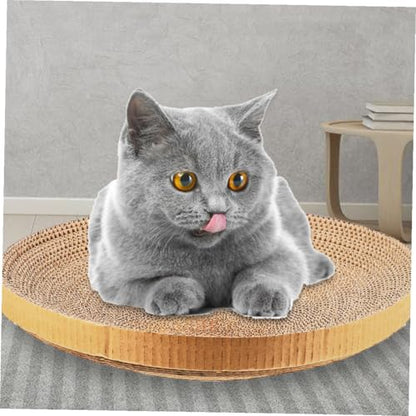 GANAZONO 3pcs Replaceable Cat Scratcher Core Corrugated Paper Floor Cat Scratching Pad for Indoor Kittens Room Accessory