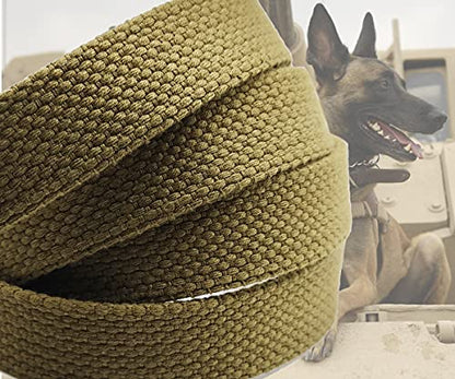 6 FT Heavy Duty Tactical Dog Leash, Military Style Thick Nylon Strong K9 Dog Leash for Outdoor Walking Hunting Hiking, Coyote Brown - color: coyote brown